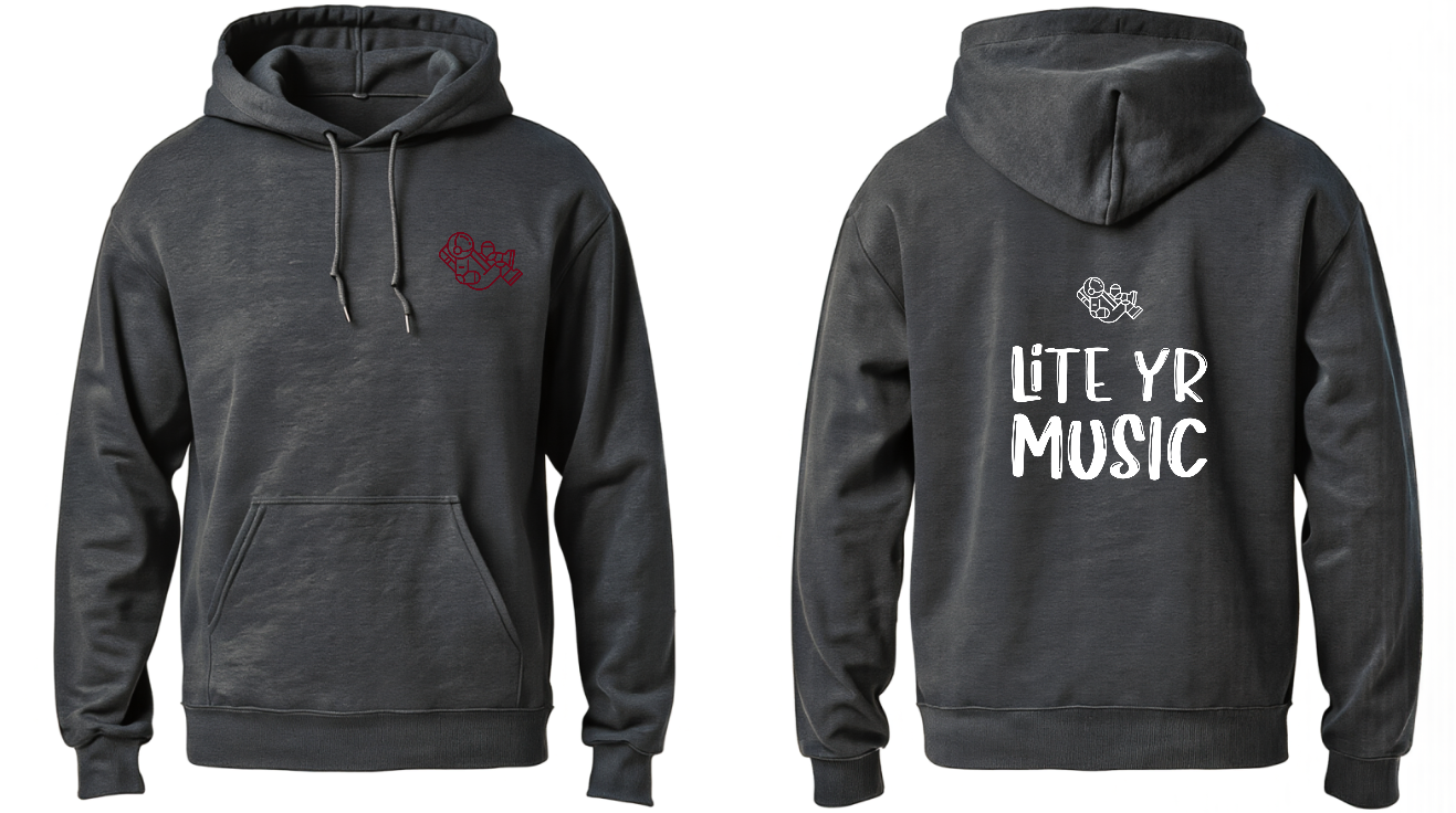Lite Yr Hoodie Charcoal - Spaceman image 5