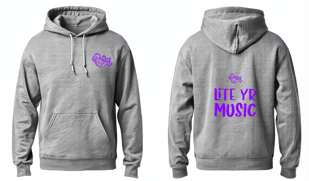 Lite Yr Hoodie Grey - Spaceman image 3