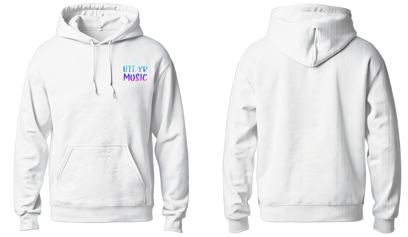 Lite Yr Hoodie White - LYM image 1