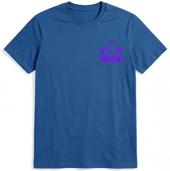 Lite Yr Tee - Phantom Violet Logo image 4