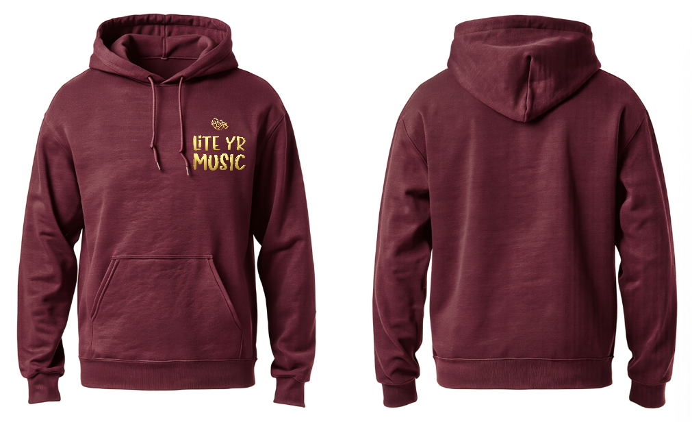Lite Yr Hoodie Maroon - LYM image 7