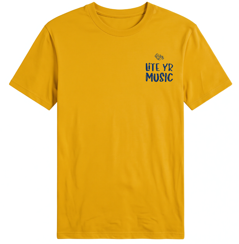 Lite Yr Tee - Midnight Blue Logo image 12