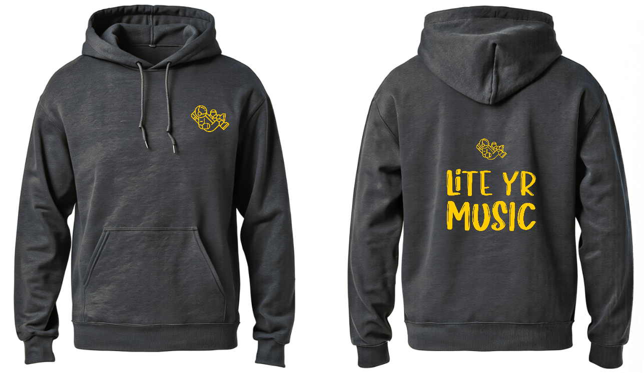 Lite Yr Hoodie Charcoal - Spaceman image 0