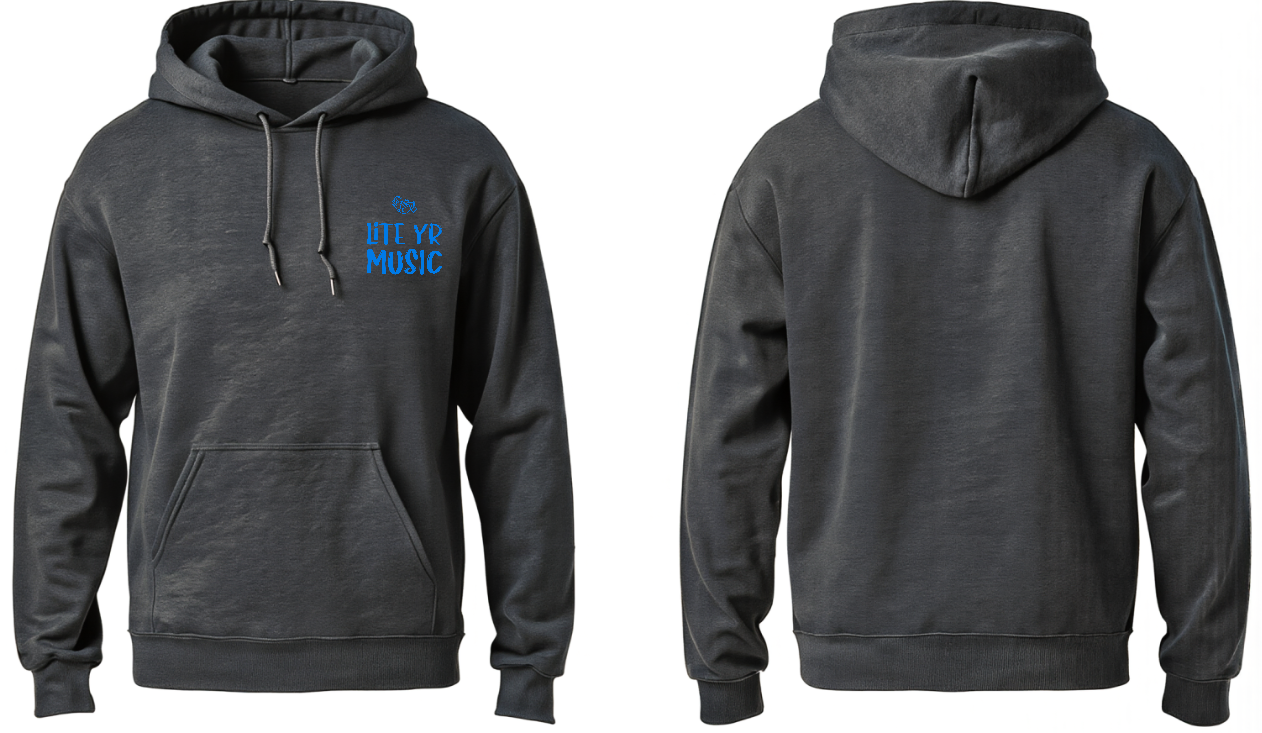 Lite Yr Hoodie Charcoal - LYM image 8