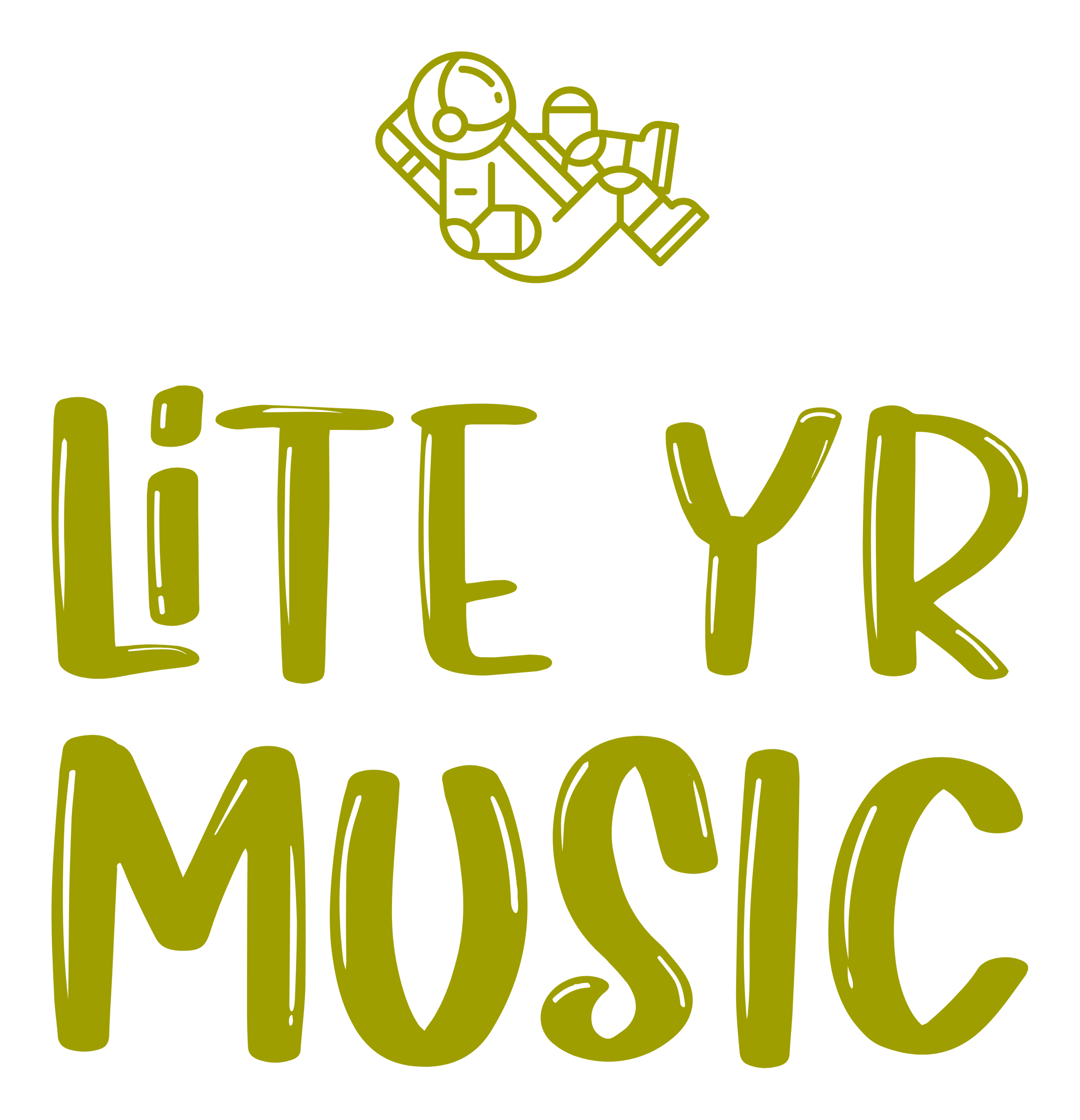 Lite Yr Tee - Matcha Green Logo