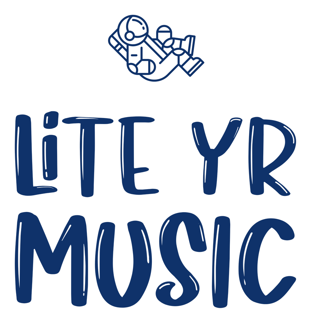 Lite Yr Tee - Midnight Blue Logo